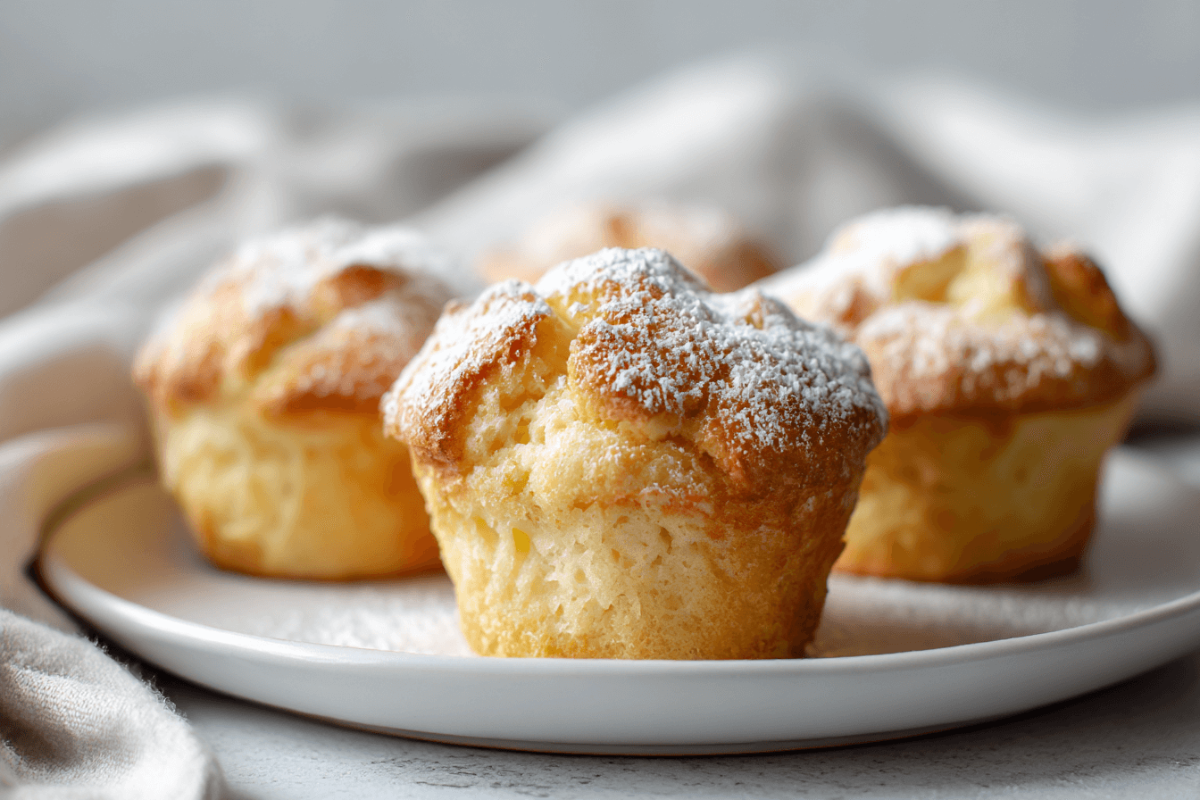 Leckere Käsekuchen-Muffins, die perfekt in der Heißluftfritteuse zubereitet werden.