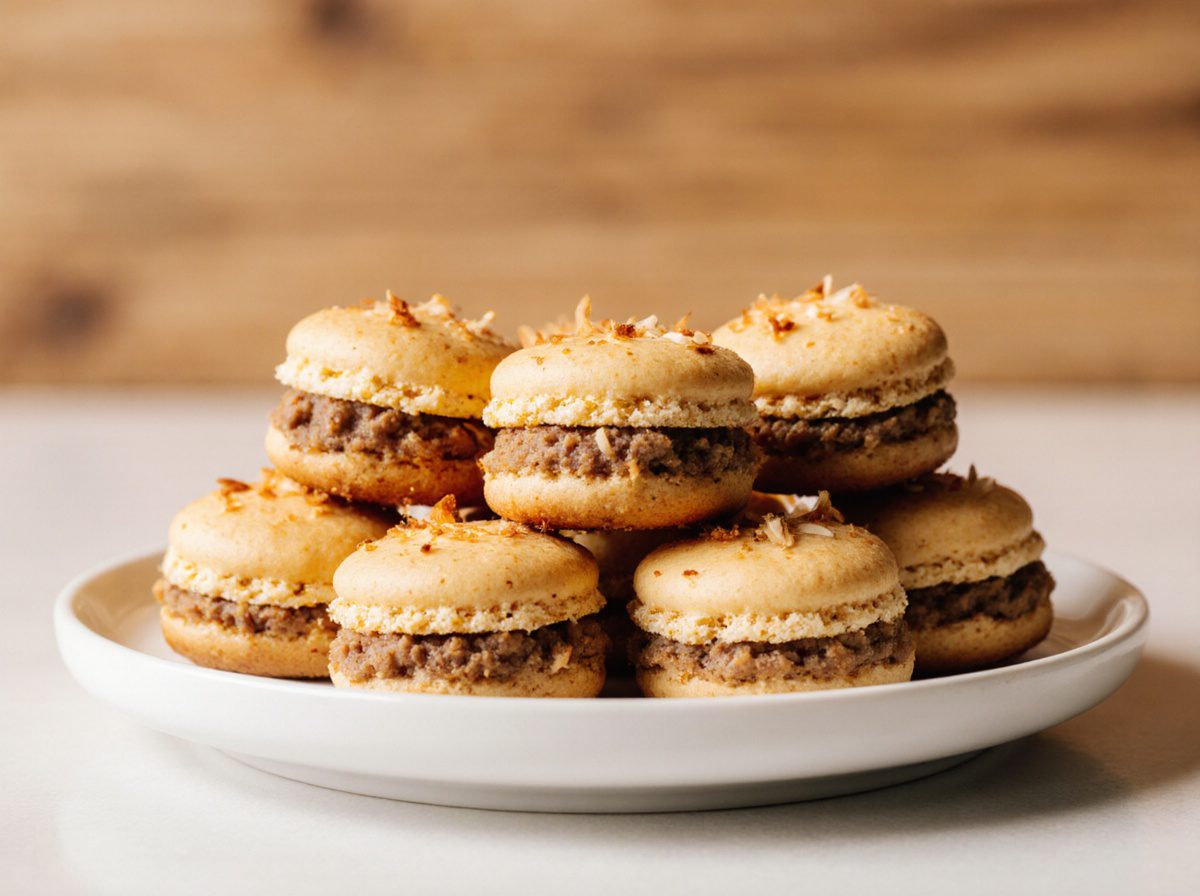 Leckere schnelle Kokosmakronen aus der Heißluftfritteuse, ideal für einen süßen Snack.