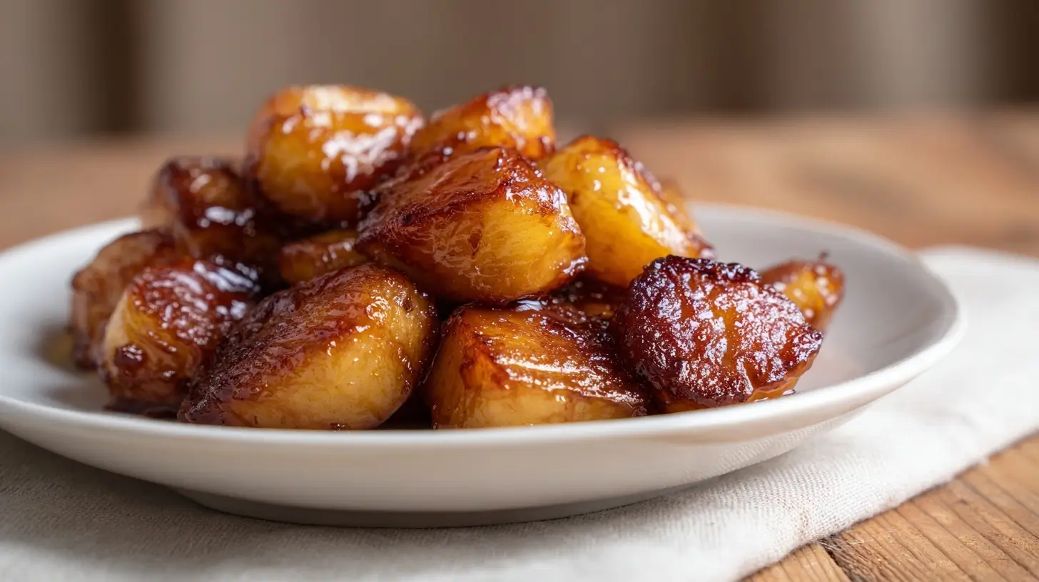 Saftige Äpfel in der Heißluftfritteuse für eine gesunde Snack-Option.