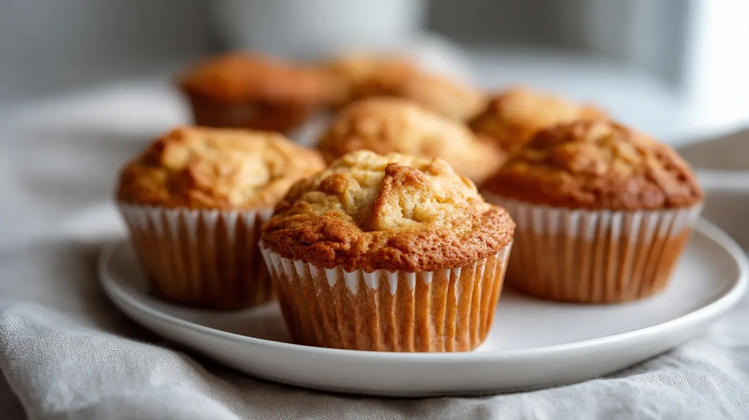 Köstliche Apfel Muffins im Airfryer, perfekt gebacken und saftig.