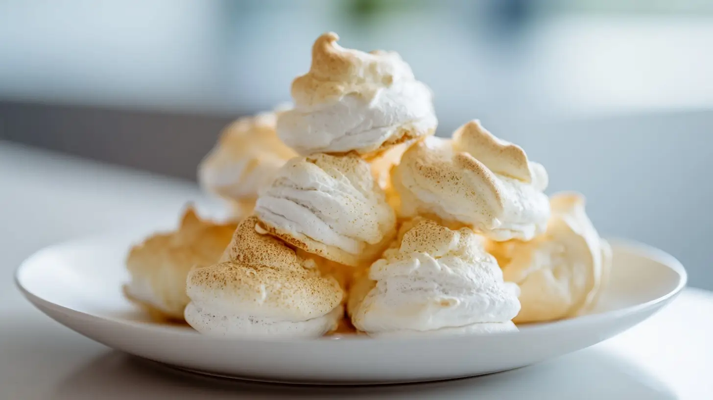 Leckere Baiser in der Heißluftfritteuse, knusprig und süß für jeden Anlass.