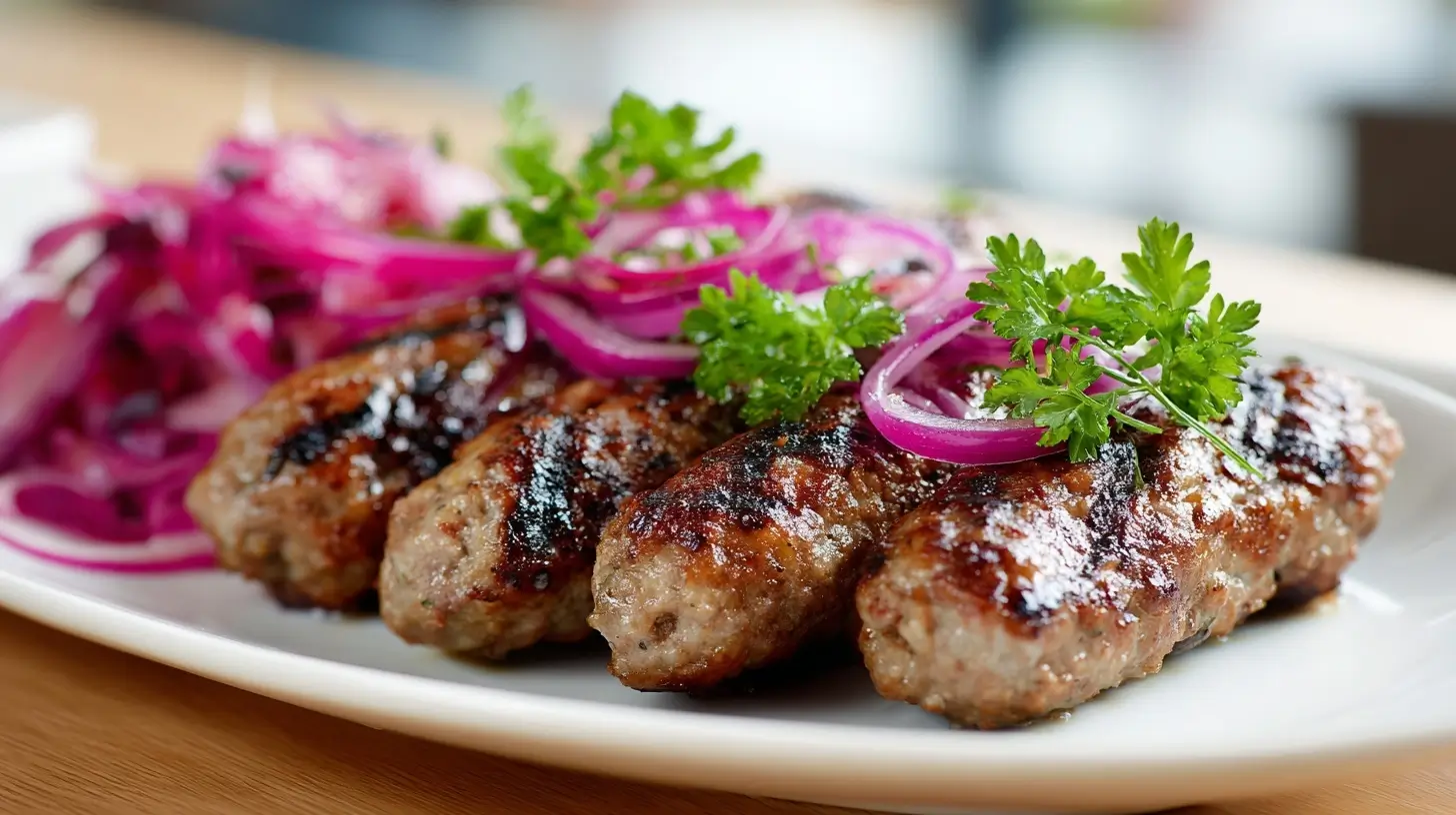 Leckere Cevapcici aus der Heißluftfritteuse, perfekt gegrillt und saftig.