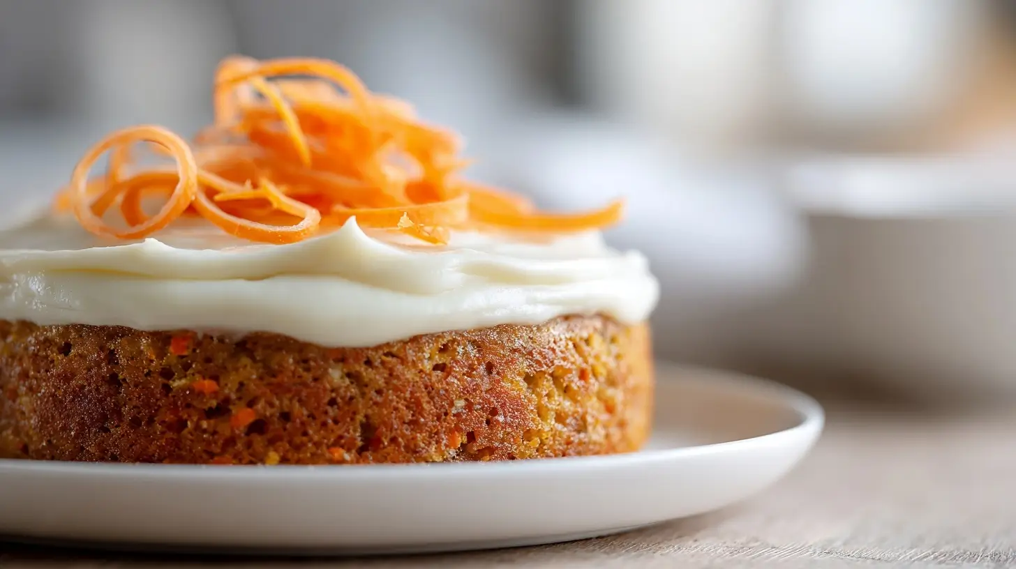 Leckerer Airfryer Karottenkuchen mit saftigem Möhren und würzigen Aromen.