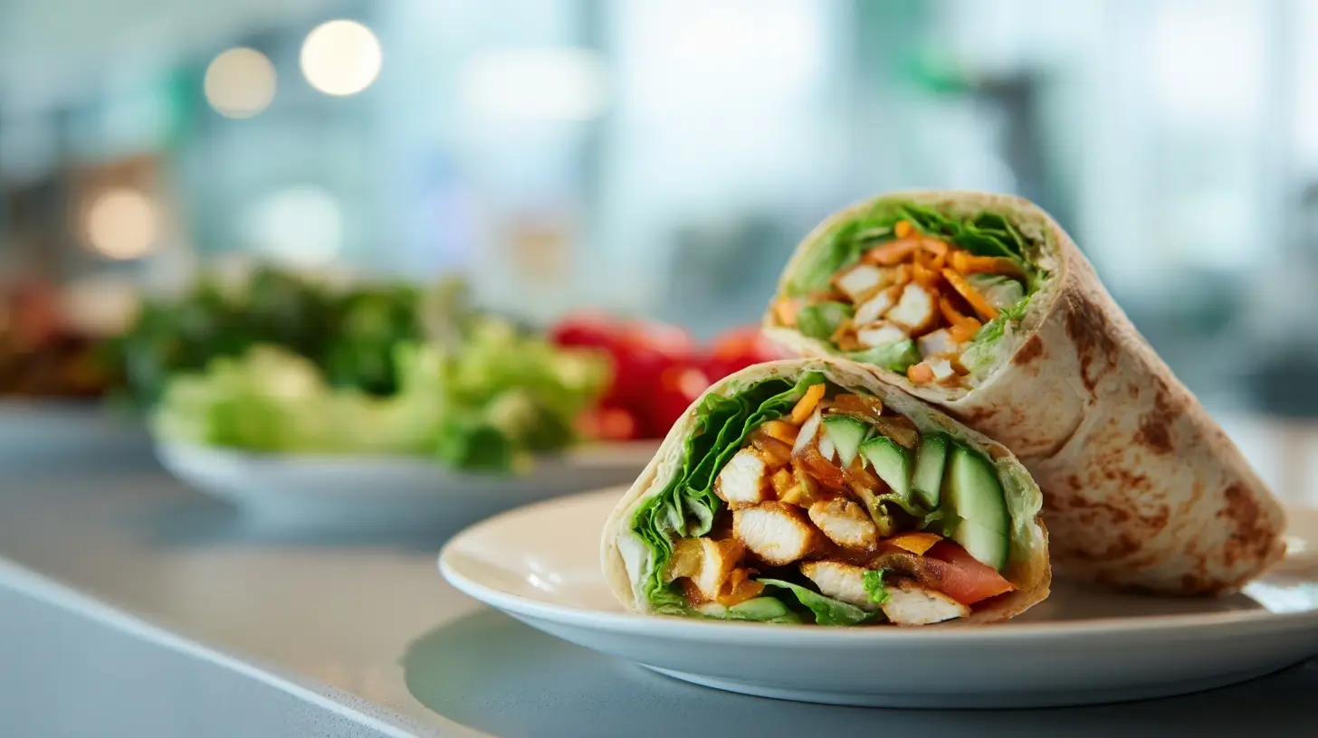 Leckere wraps aus dem Airfryer, knusprig und voller Geschmack.