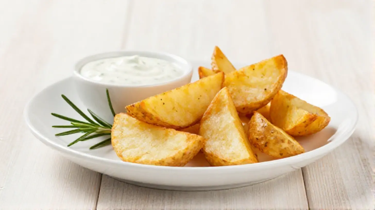 Perfekte knusprige Kartoffelecken aus dem Airfryer für ein tolles Snack-Erlebnis.