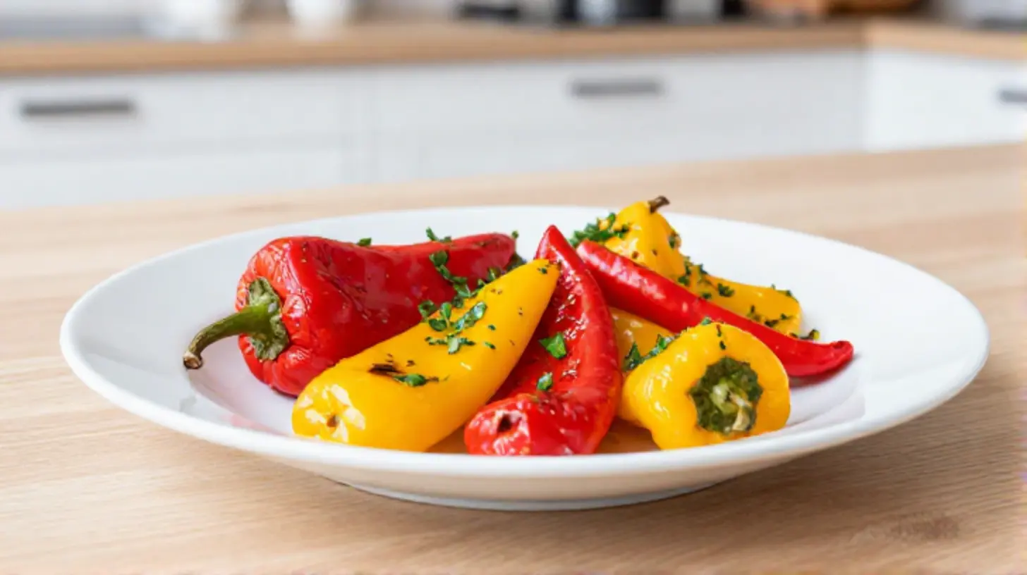 Leckere bratpaprika aus dem Airfryer, perfekt für jedes Gericht.