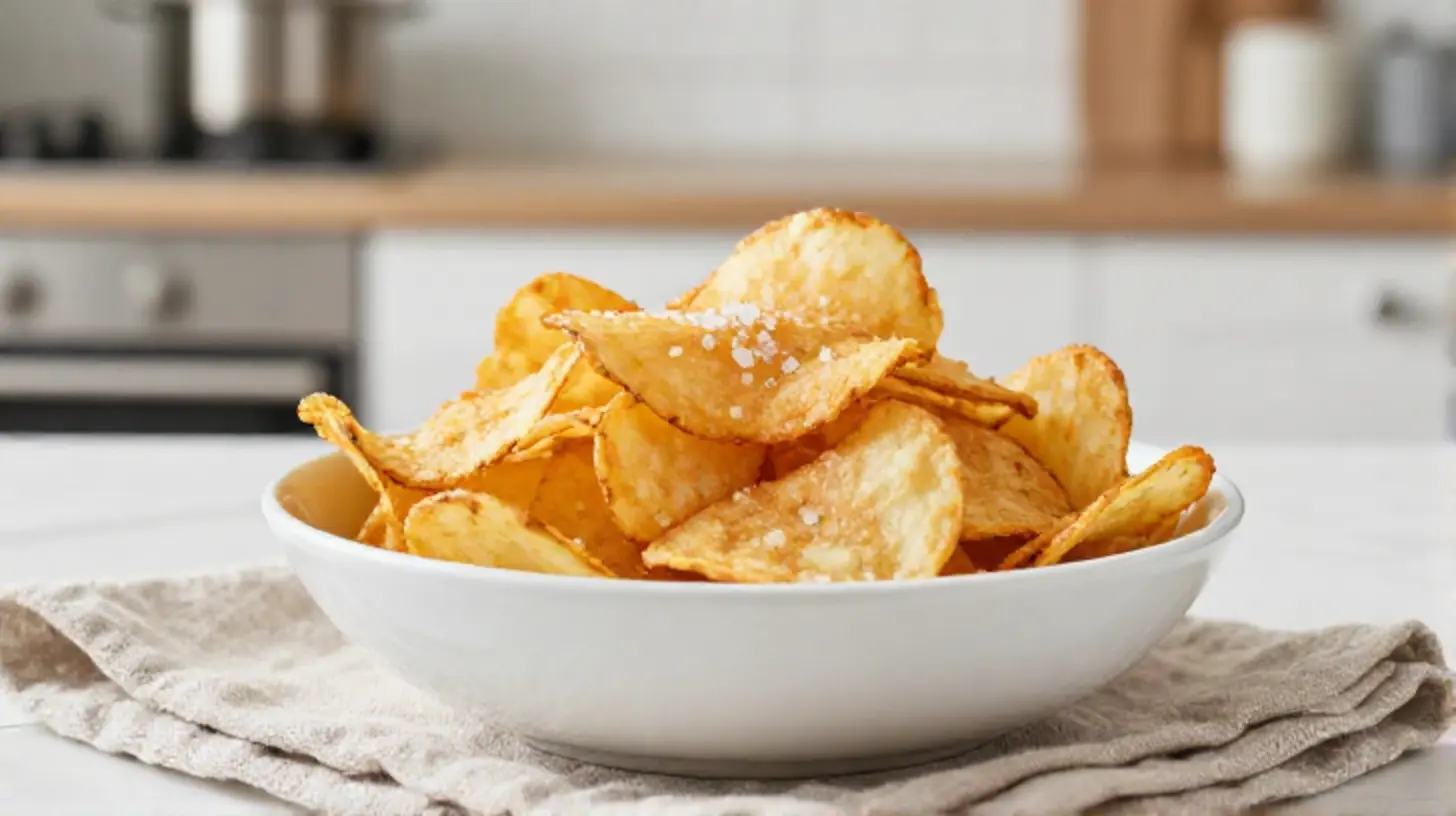 Krosse Chips aus dem Airfryer Ninja für den perfekten Snack.