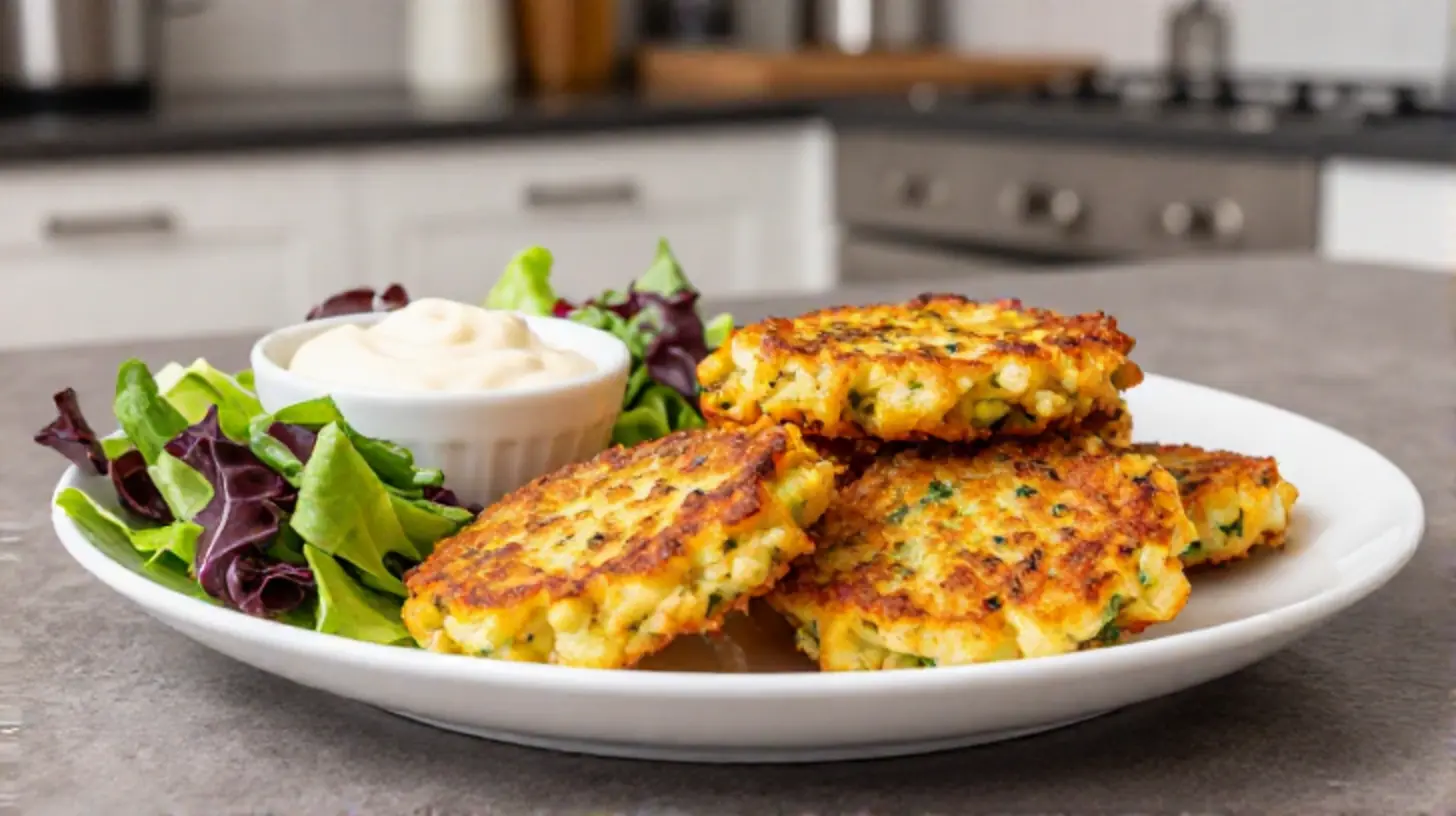 Leckere Gemüsebällchen aus dem Airfryer, perfekt für einen gesunden Snack.