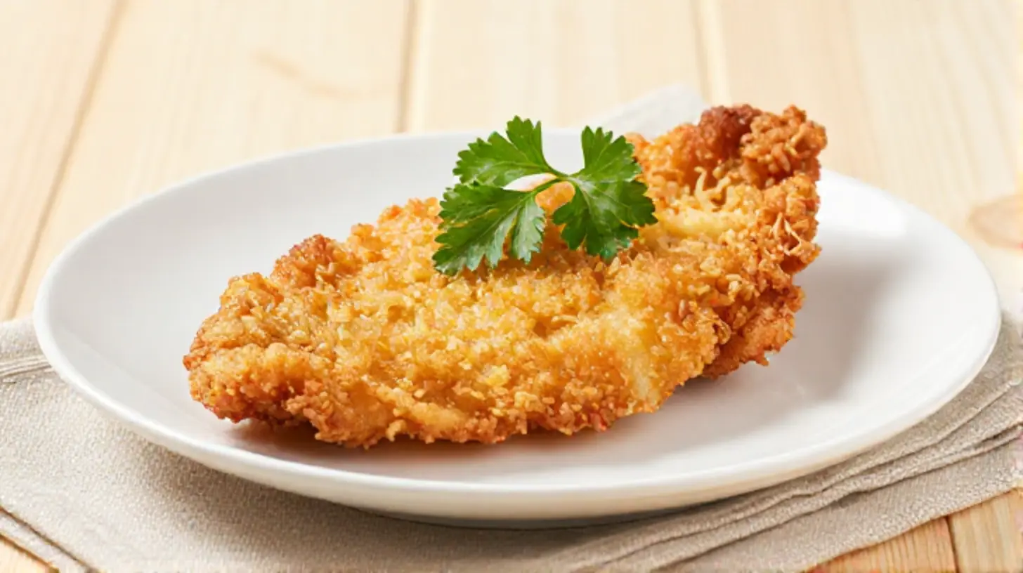 Knusprige Kohlrabi-Schnitzel aus dem Airfryer für ein gesundes und schmackhaftes Essen.