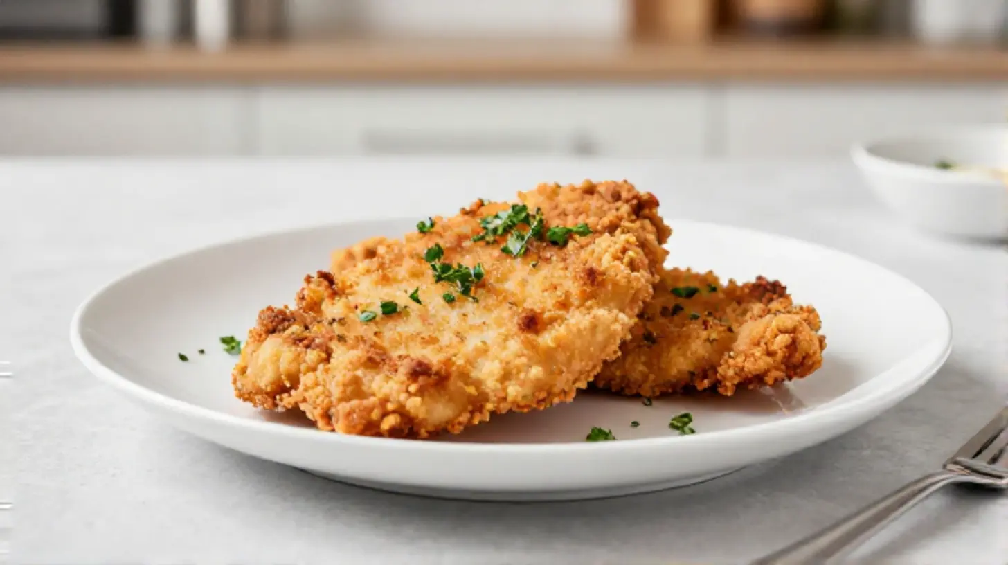 Saftiges Kotelett aus dem Airfryer, perfekt zubereitet und voller Geschmack.