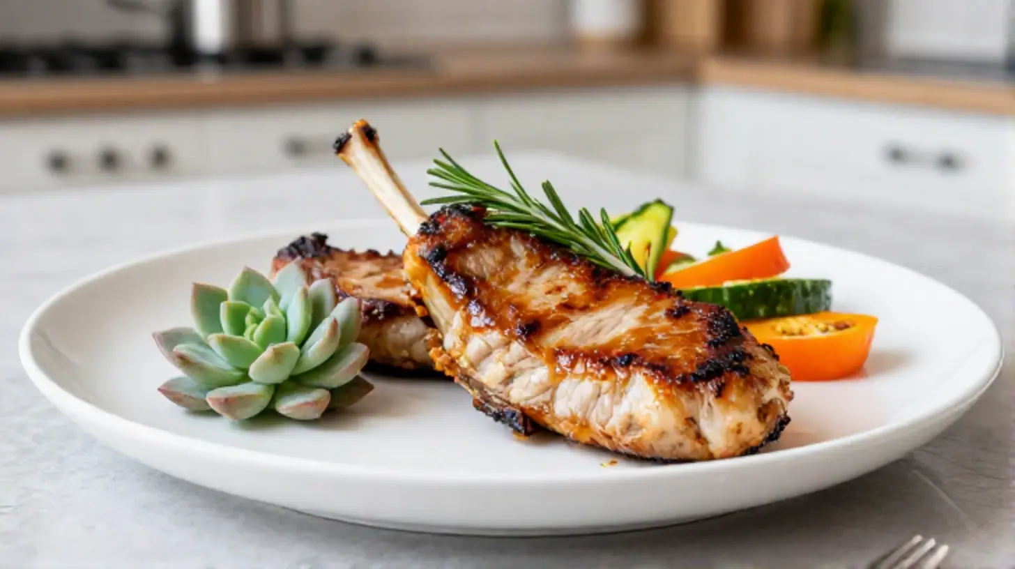 Saftiges Lammfilet im Airfryer zubereitet für ein perfektes Dinner.