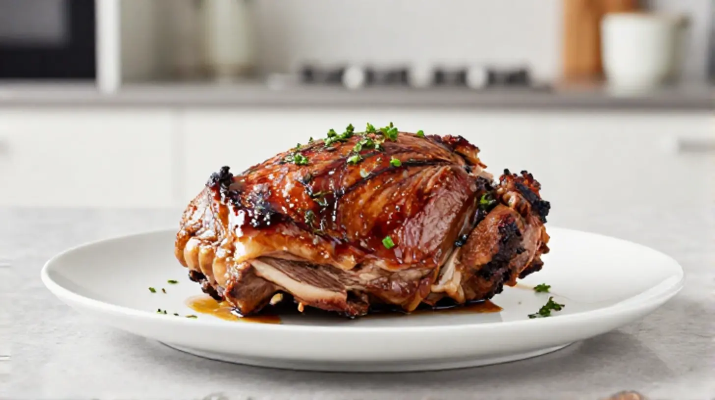 Saftiger Rinderbraten, zubereitet im Airfryer für perfekten Geschmack und zarte Textur.
