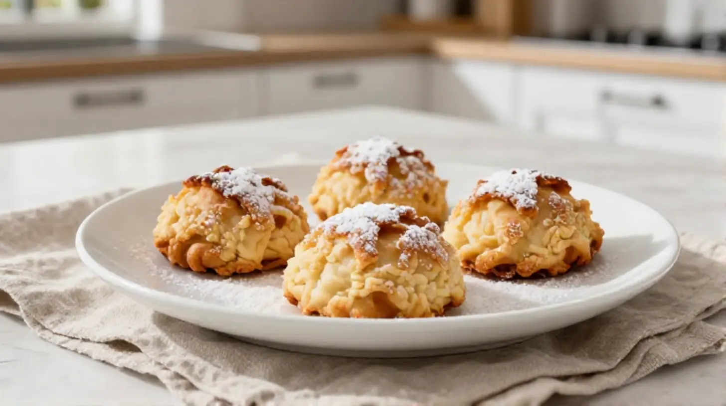 Leckeres Schmalzgebäck aus dem Airfryer, leicht und knusprig gebacken.