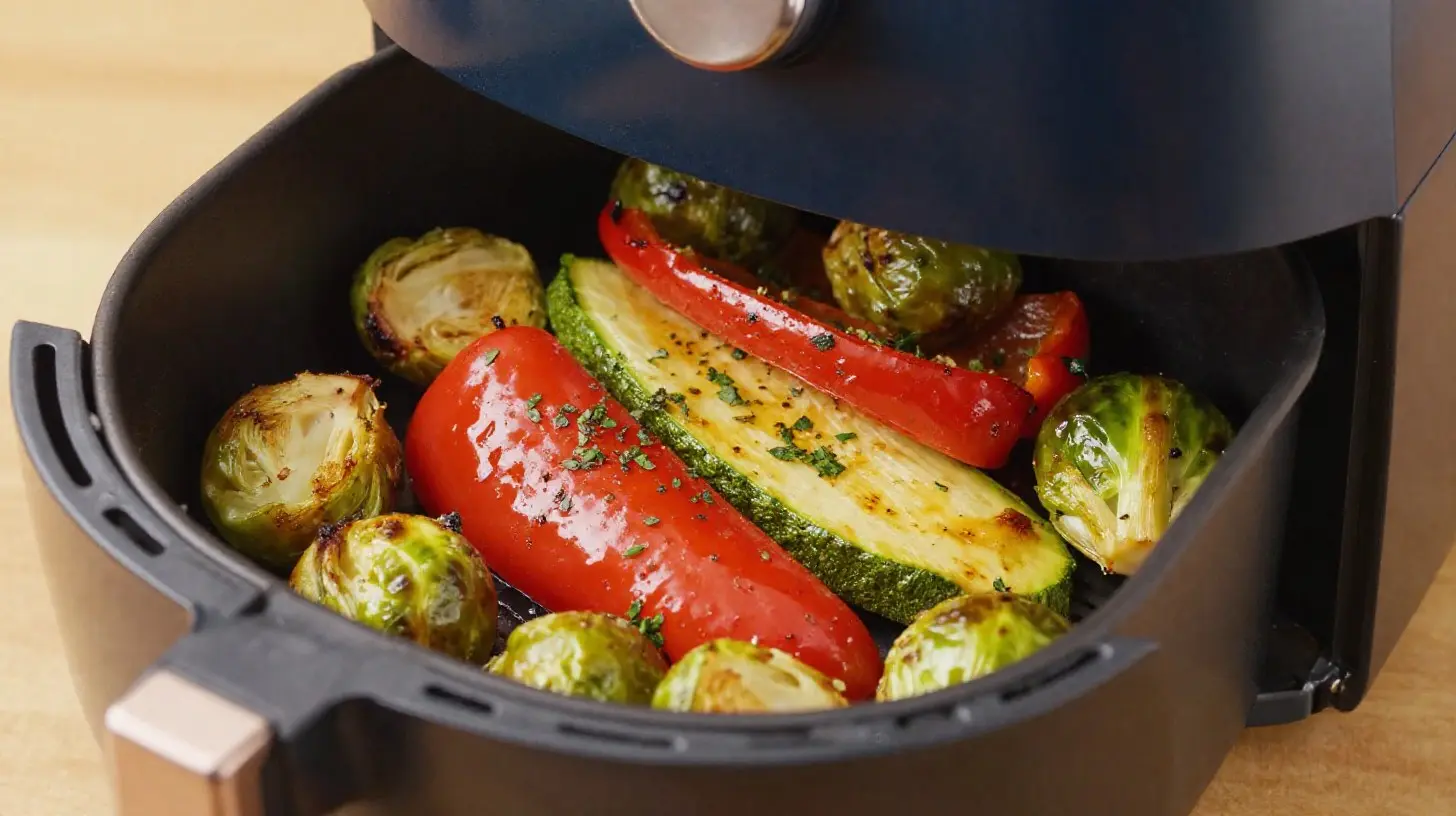 Köstliche Airfryer Rezepte für Silvester mit knusprigen Snacks und festlichem Flair.