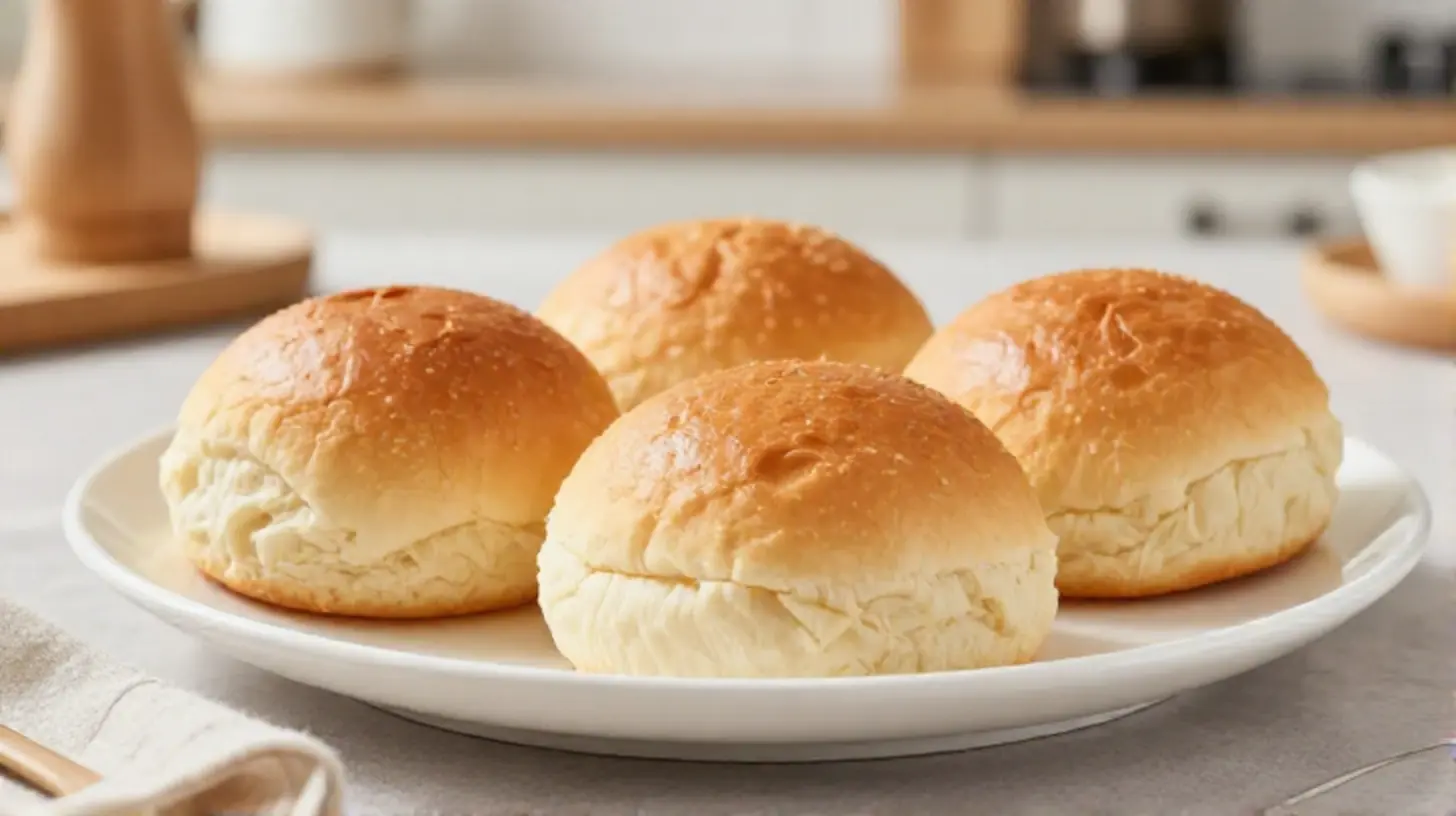 Leckere Burger Brötchen aus der Heißluftfritteuse, ideal für Ihren nächsten Grillabend.
