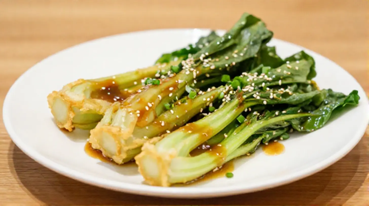 Leckerer Pak Choi, der im Airfryer perfekt zubereitet wird und die Aromen bewahrt.