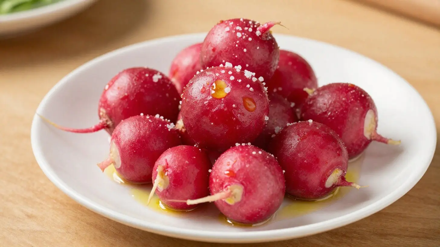 Leckere Radieschen aus der Heißluftfritteuse, perfekt knusprig und aromatisch.