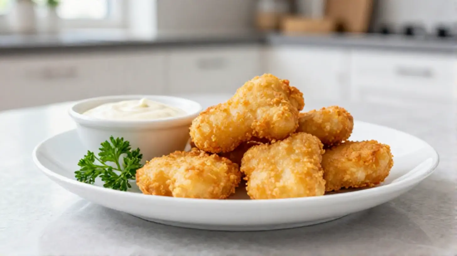 Knusprige tiefkühl Nuggets aus dem Airfryer für den perfekten Snack.