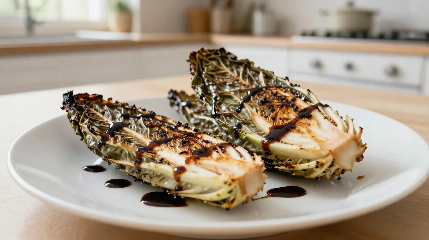 Gerösteter Radicchio im Airfryer für einen perfekten, knusprigen Biss.