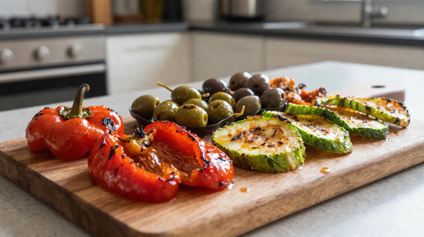 Leckere Antipasti aus dem Airfryer, perfekt zubereitet für jeden Anlass.