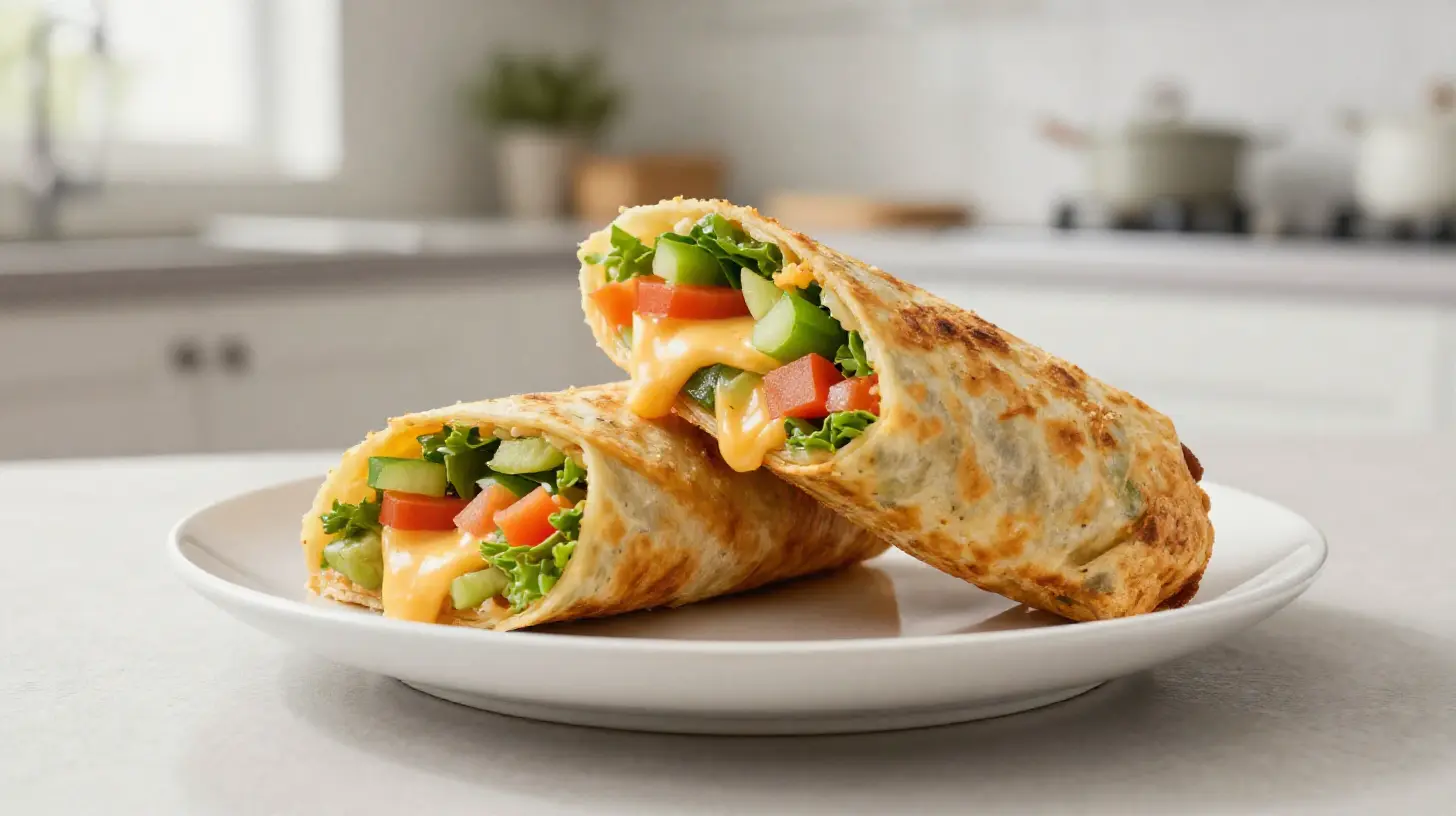 Leckere Burritos, perfekt zubereitet im Airfryer für knusprigen Genuss.